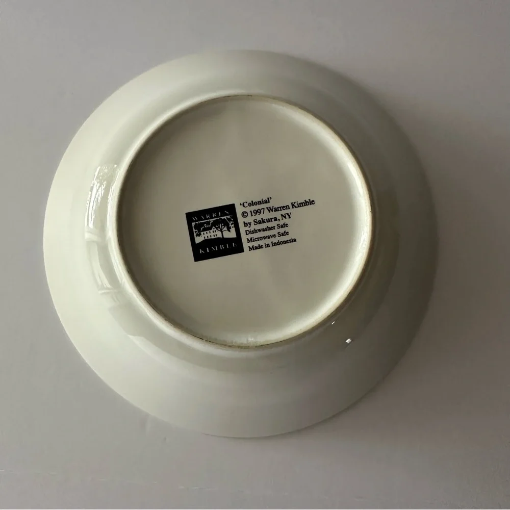 Sakura Warren Kimble Colonial Soup Bowl Flag Design Replacement